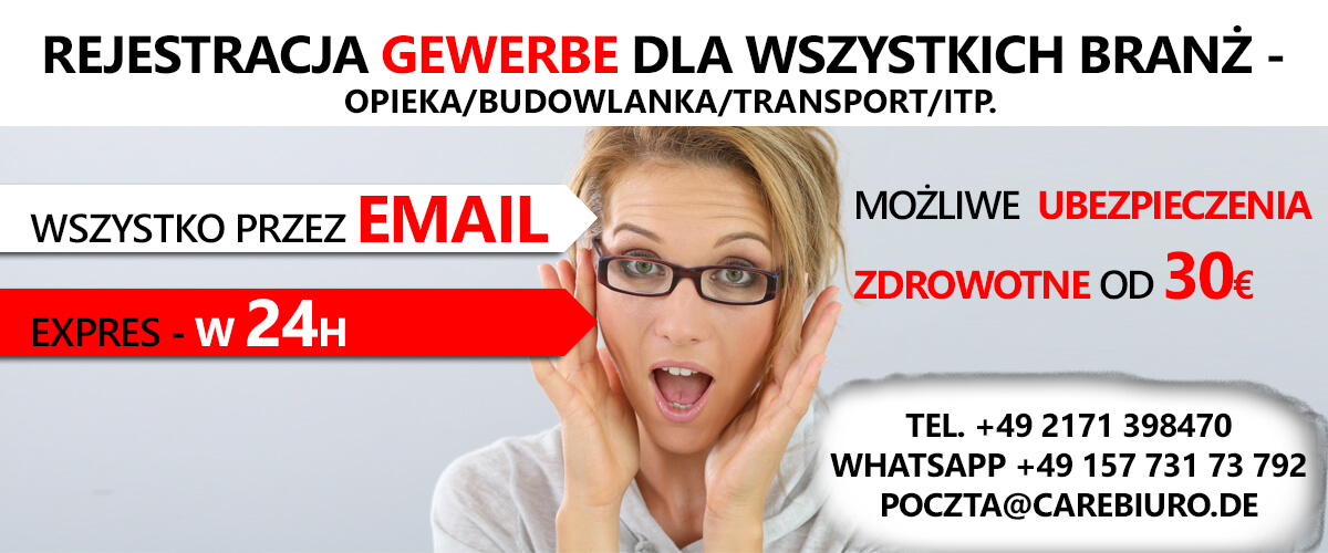 rejestracja firmy w Niemczech